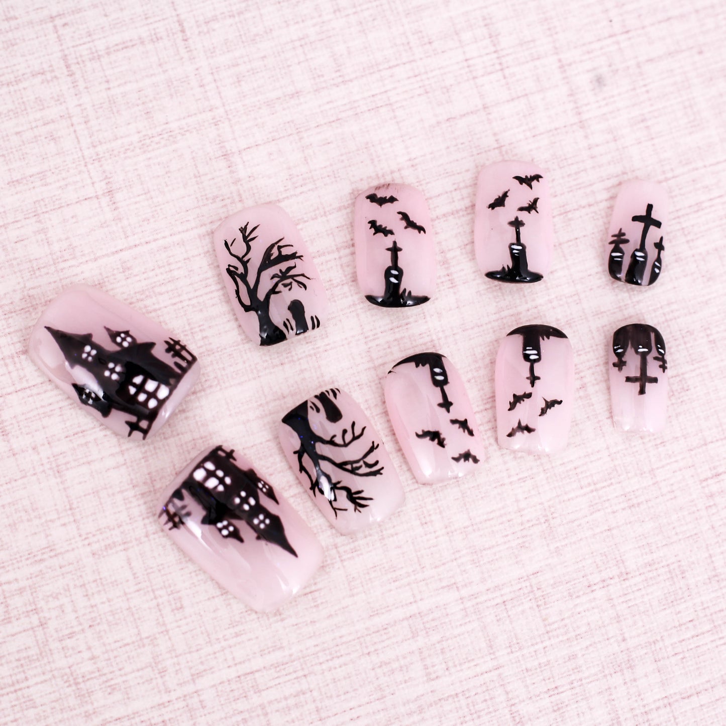 Haunted Night Elegance Press On Nail