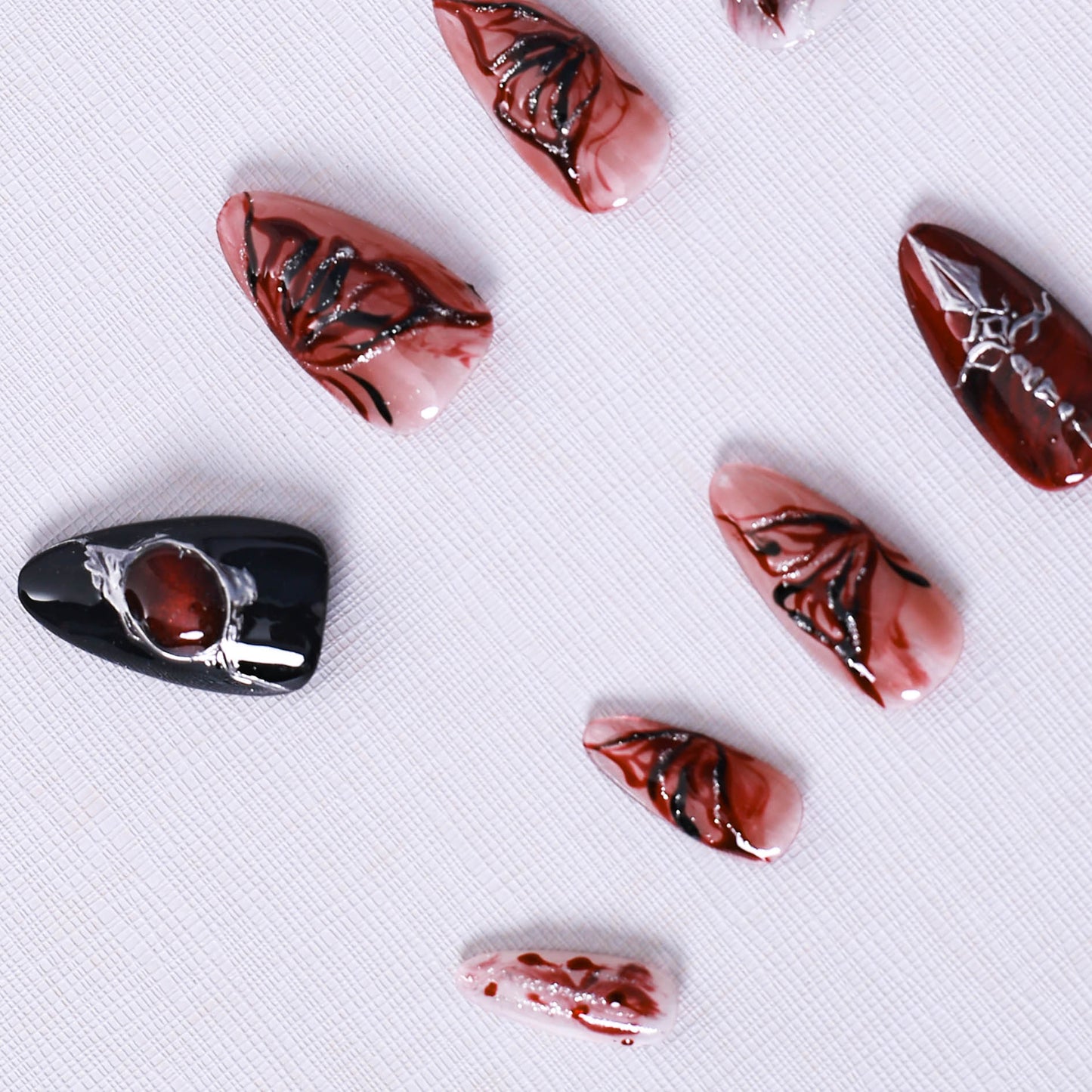 Crimson Dagger Gothic Press On Nail