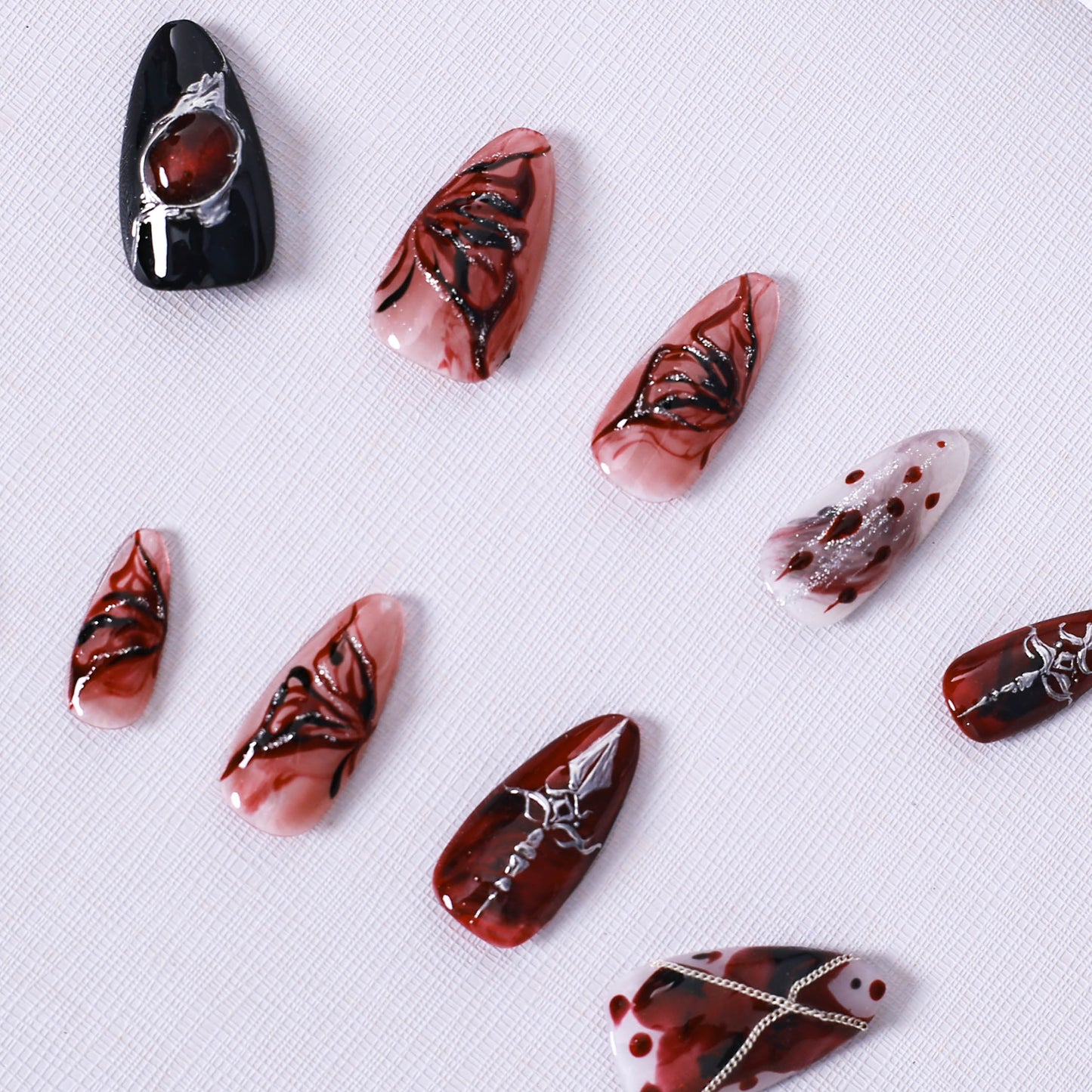 Crimson Dagger Gothic Press On Nail