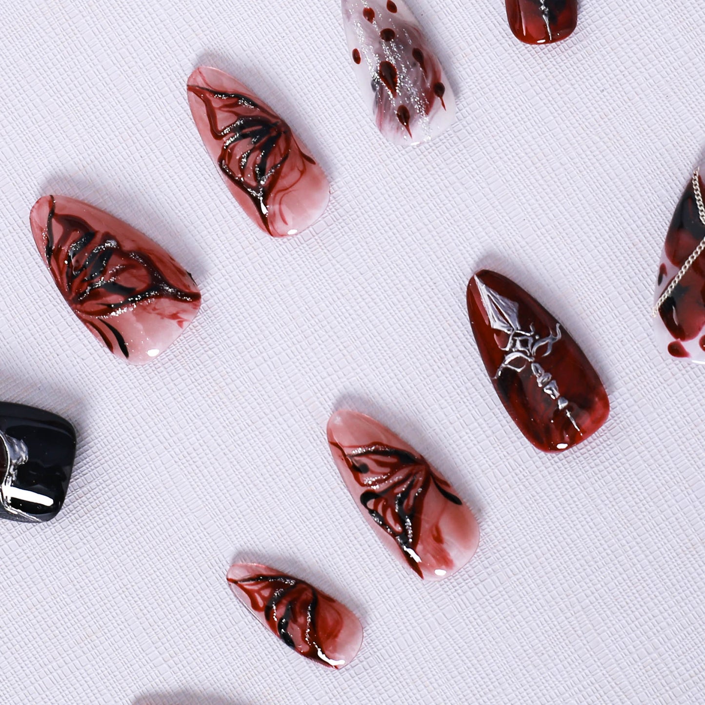 Crimson Dagger Gothic Press On Nail