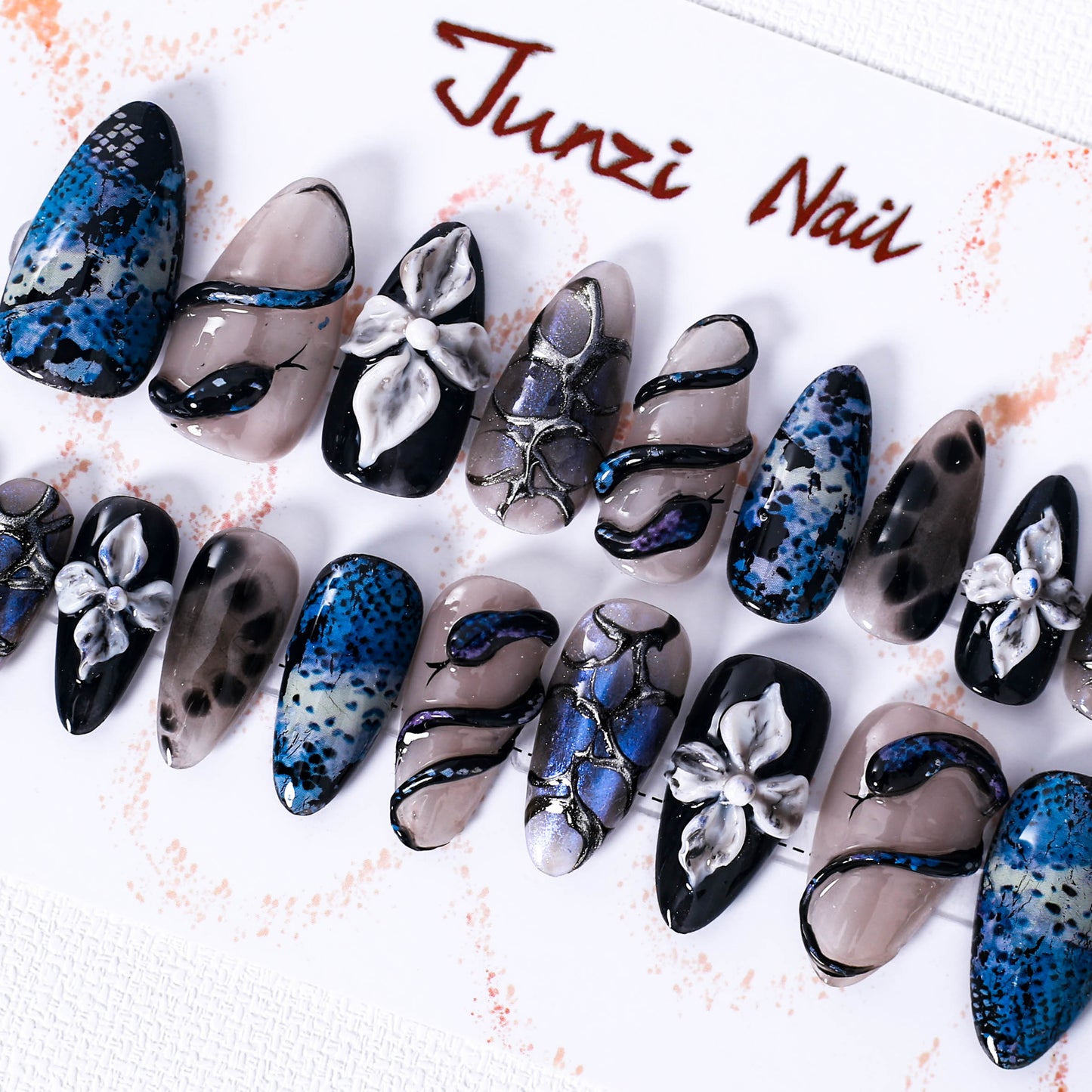 Serpentine Elegance Press On Nail