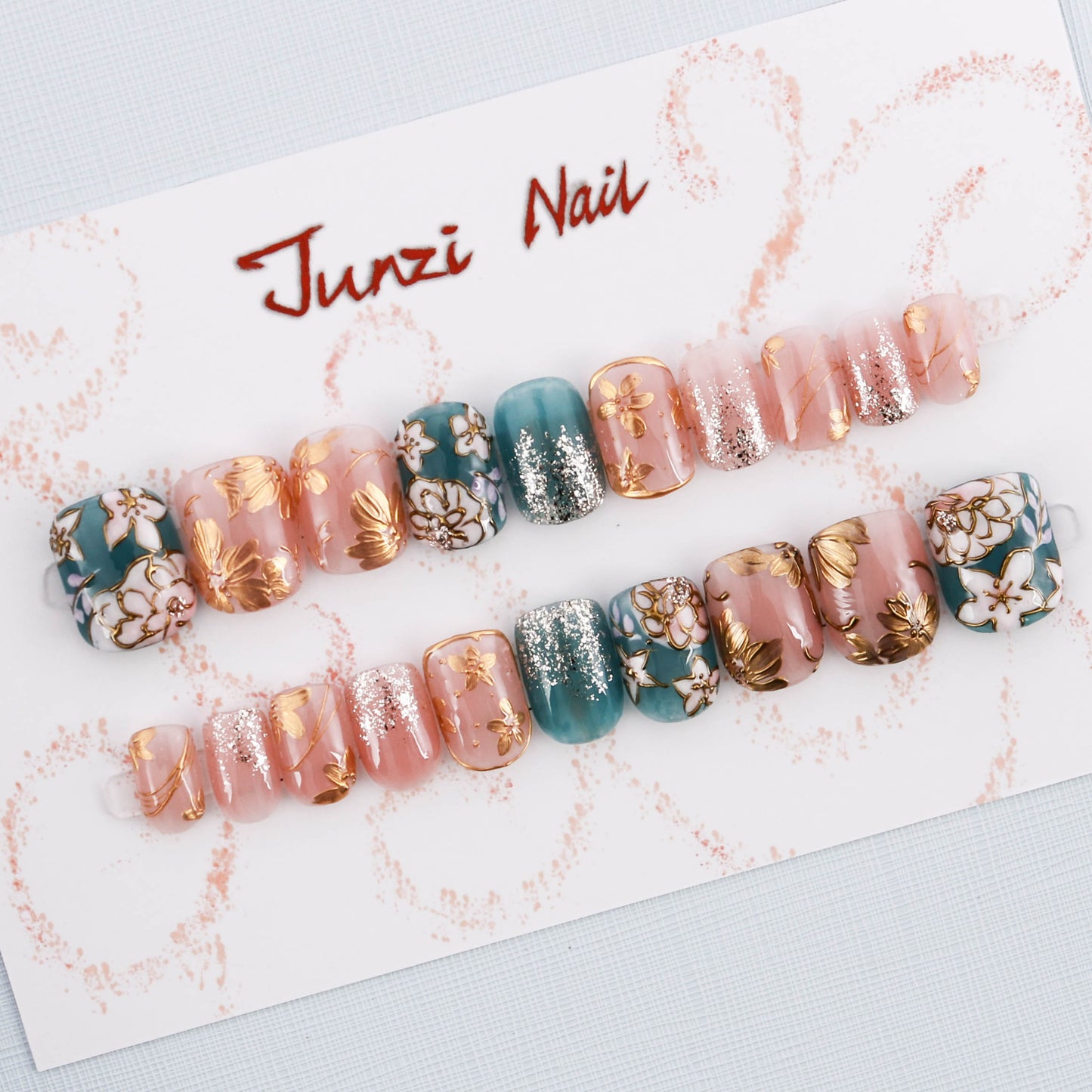 Floral Fantasy Medley Press On Nail