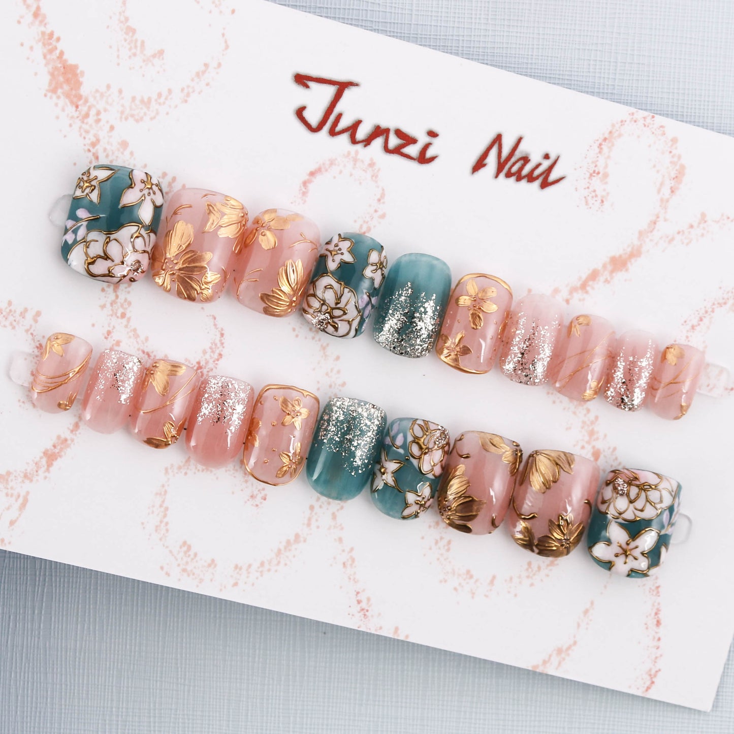 Floral Fantasy Medley Press On Nail